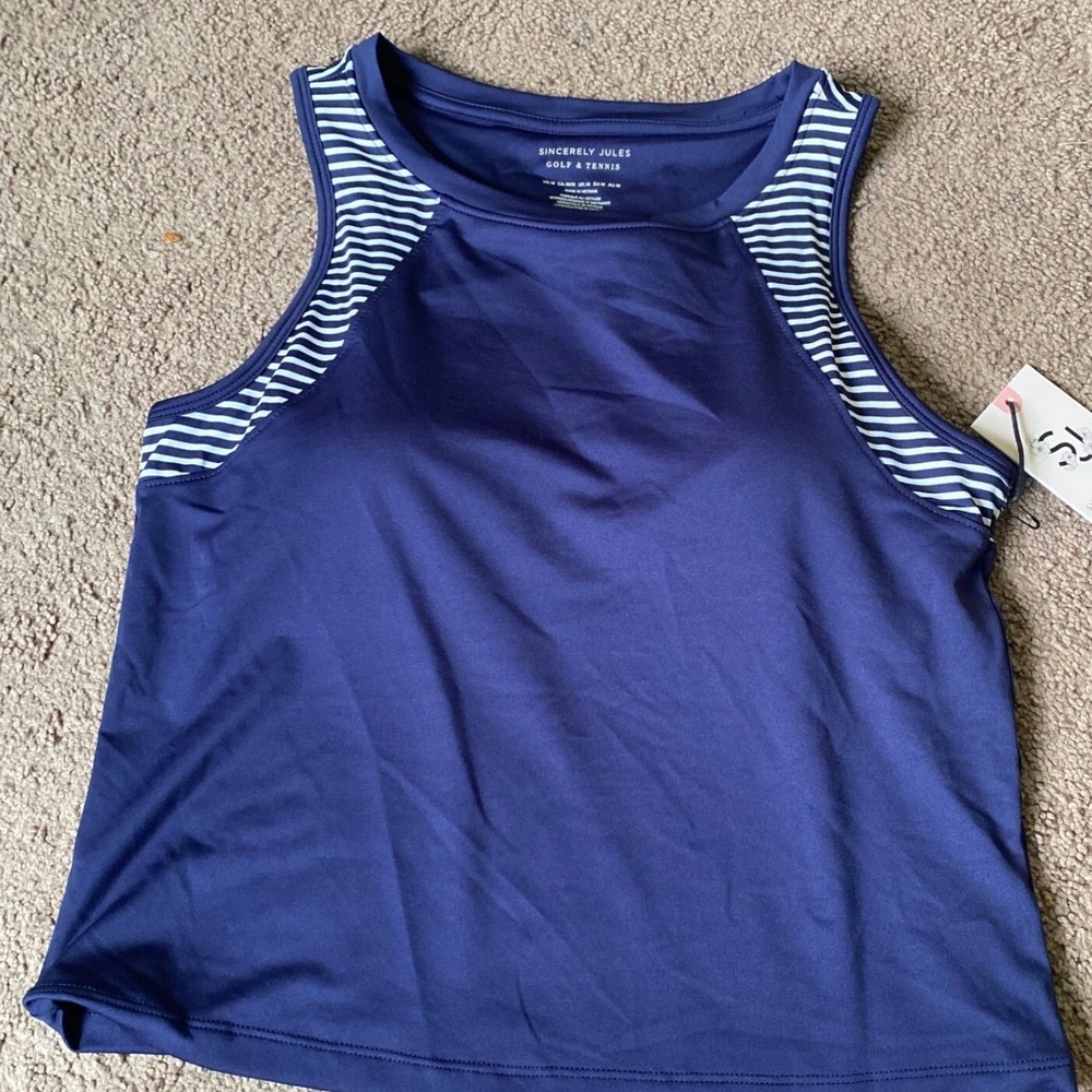 Sincerely Jules Golf & Tennis Tank Top UPF 50 Moisture Wicking M NWT